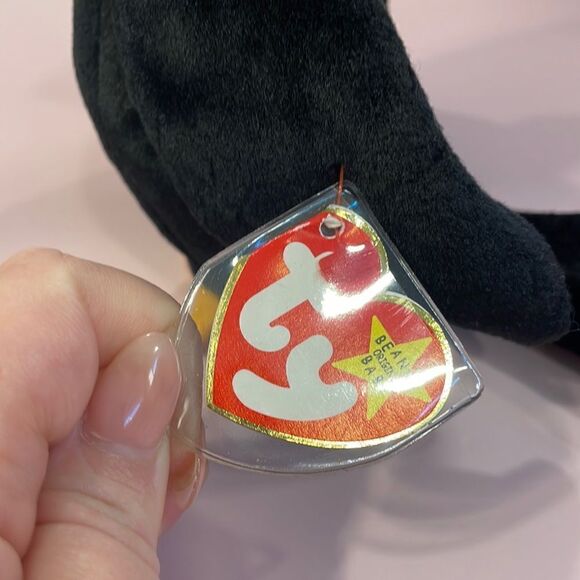 Baldy The Bald Eagle 1996 Ty Beanie Baby P.E. Pellets Vintage ear and Tush tags - Picture 6 of 9